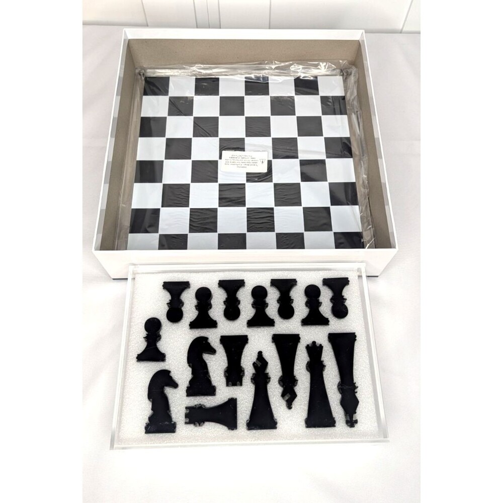 New - John N. Hansen Co. Classic Game Collection - Acrylic Chess Set - Ages 13+ - Picture 3 of 7